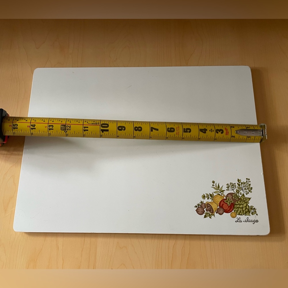 VTG Corningware’s Spice of Life Pattern “La Sauge” Glass Cutting Board. - Picture 7 of 8